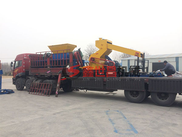 遼陽(yáng)市橡膠粉碎機(jī)裝車走起